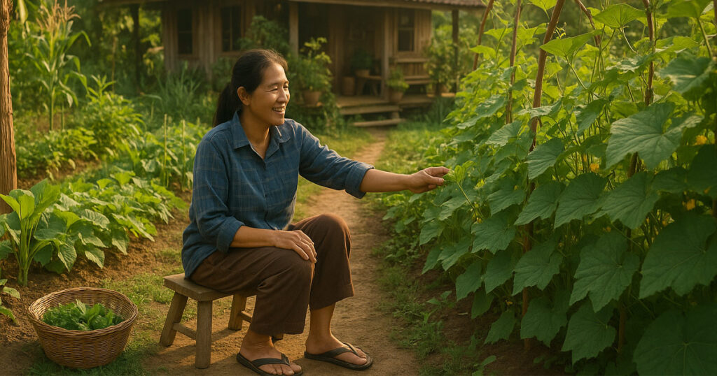 ทดลองใช้ชีวิตทำบ้านสวน