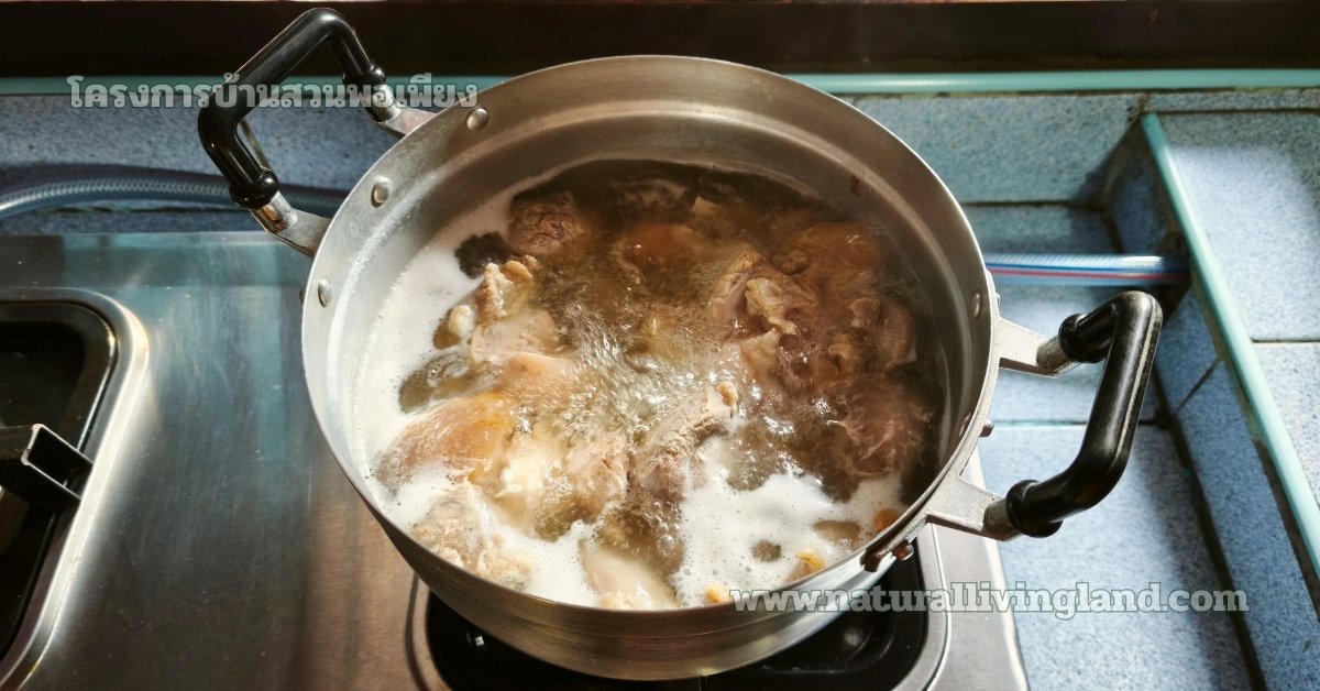 ทำต้มขาหมูให้น้ำซุปใสน่ากิน