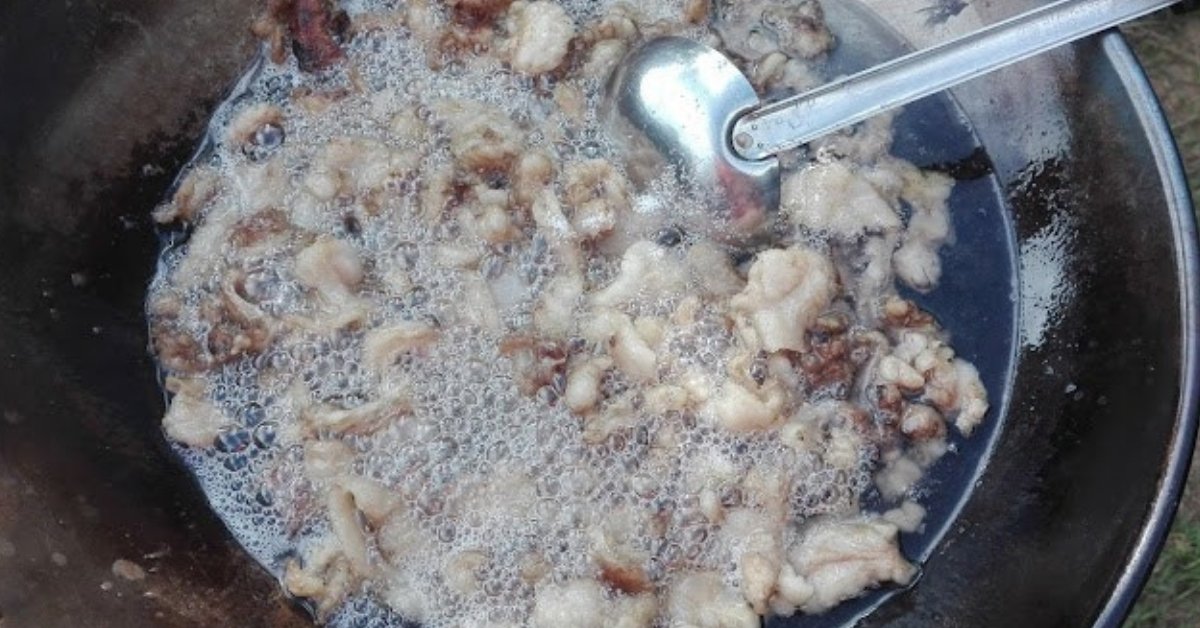 วิธีเจียวน้ำมันหมู